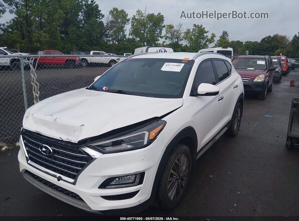 KM8J3CALXKU917024 2019 HYUNDAI TUCSON Белый Передняя левая четверть
