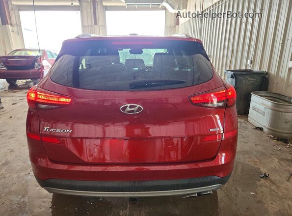 KM8J3CALXMU385406 2021 HYUNDAI TUCSON Red Հետևի տեսք