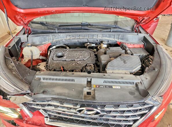 KM8J3CALXMU385406 2021 HYUNDAI TUCSON Red Սալոնի հետևի տեսք