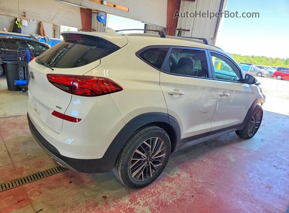 KM8J3CALXMU406688 2021 HYUNDAI TUCSON Белый Задняя правая четверть