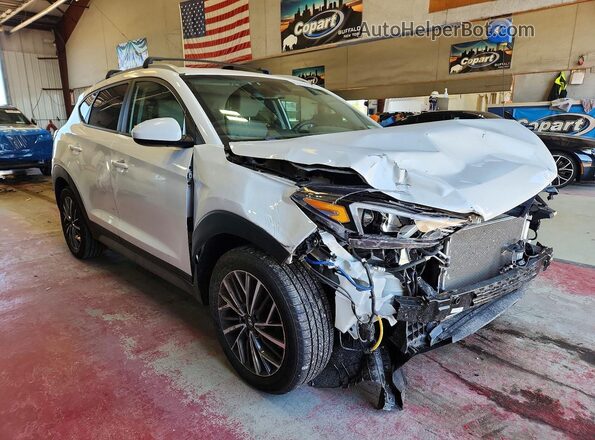 KM8J3CALXMU406688 2021 HYUNDAI TUCSON Белый Передняя правая четверть