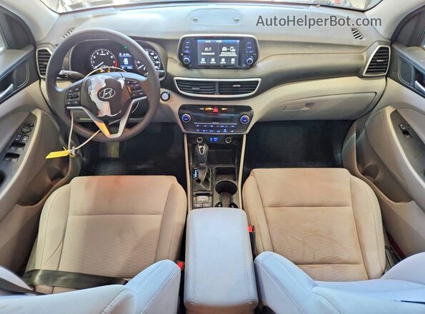 KM8J3CALXMU406688 2021 HYUNDAI TUCSON Белый Вид панели приборов