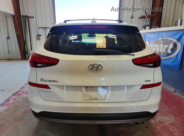 KM8J3CALXMU406688 2021 HYUNDAI TUCSON Белый Вид сзади