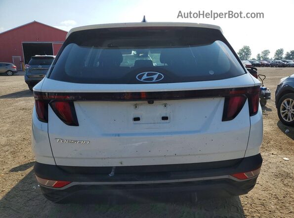 KM8JB3AE0NU022988 2022 HYUNDAI TUCSON White Հետևի տեսք