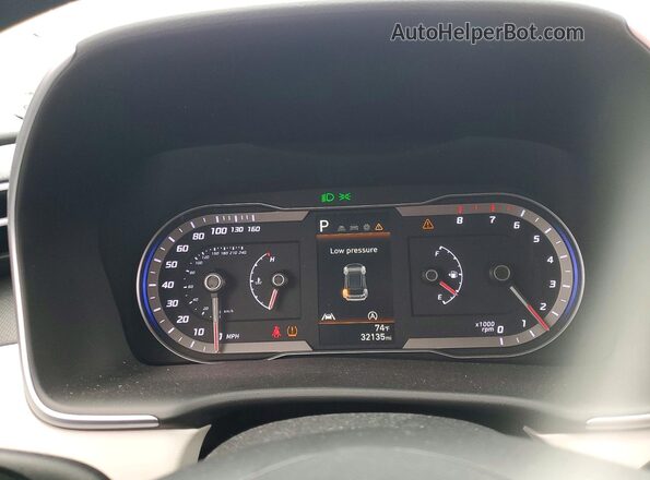 KM8JB3DE9RU298331 2024 HYUNDAI TUCSON White Vista del cuadro de instrumentos