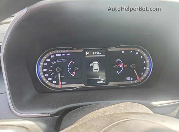 KM8JB3DEXRU306100 2024 HYUNDAI TUCSON Silver Widok zestawu wskaźników