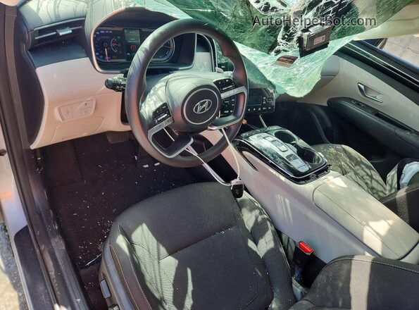 KM8JBCA11NU048772 2022 HYUNDAI TUCSON Silver Առջևի վահանակի տեսք