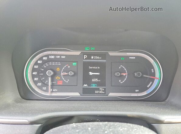 KM8JBCA16PU087280 2023 HYUNDAI TUCSON Silver ხელსაწყოთა პანელის ხედი