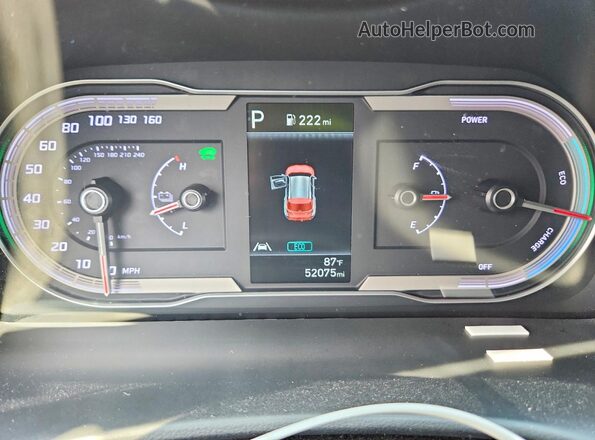 KM8JBCA18NU020841 2022 HYUNDAI TUCSON Белый Вид щитка приборов