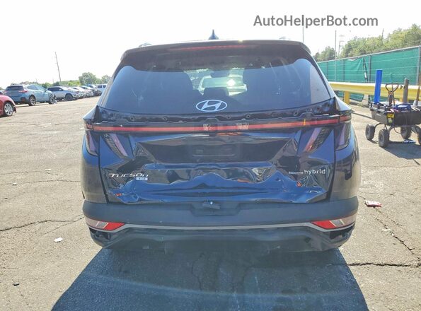 KM8JBCA19NU075055 2022 HYUNDAI TUCSON Blue Widok z tyłu