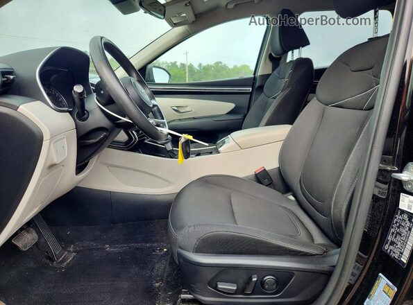 KM8JBCAEXNU018589 2022 HYUNDAI TUCSON Black წინა სალონის ხედი