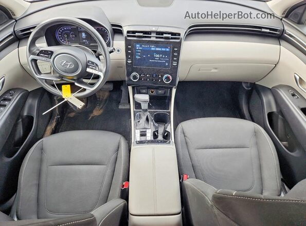 KM8JBCAEXNU018589 2022 HYUNDAI TUCSON Black წინა პანელის ხედი