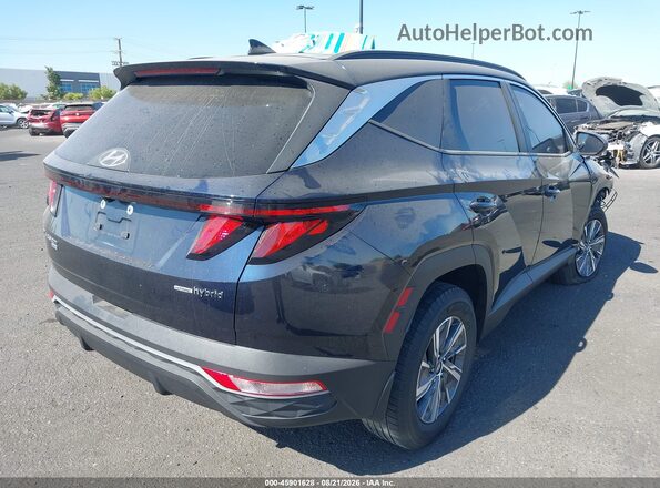 KM8JBCD10RU219710 2024 HYUNDAI TUCSON HYBRID Синий Задняя правая четверть