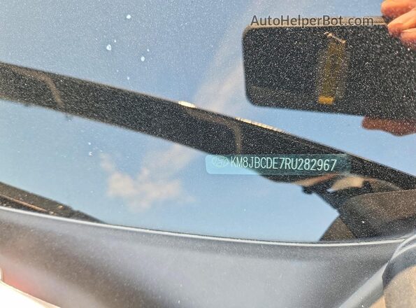 KM8JBCDE7RU282967 2024 HYUNDAI TUCSON Green Vista de la etiqueta del VIN
