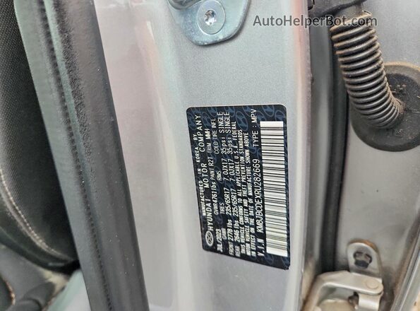KM8JBCDEXRU282669 2024 HYUNDAI TUCSON Silver Вид наклейки з VIN-кодом