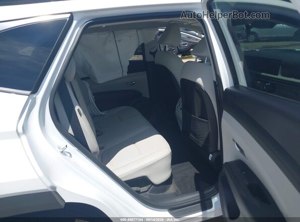 KM8JCDD11SU283439 2025 HYUNDAI TUCSON HYBRID White Vista de la etiqueta del VIN