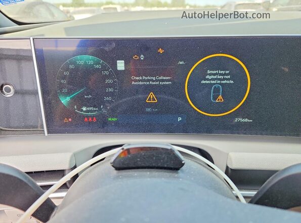 KM8JCDD17SU320414 2025 HYUNDAI TUCSON White Instrument cluster view