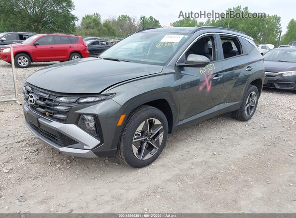 KM8JCDD19SU321886 2025 HYUNDAI TUCSON HYBRID Gray Առջևի ձախ երեք քառորդ տեսարան