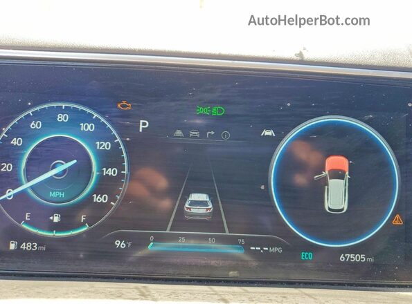 KM8JECA15NU061953 2022 HYUNDAI TUCSON White Սարքավորումների վահանակի տեսք