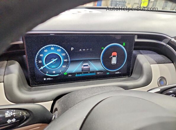 KM8JECD16RU229729 2024 HYUNDAI TUCSON Green Instrument cluster view
