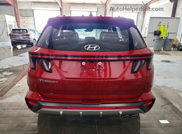 KM8JF3AE2NU123535 2022 HYUNDAI TUCSON Maroon უკანა ხედი