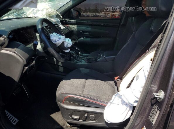 KM8JF3AE5NU169604 2022 HYUNDAI TUCSON Gray Սալոնի դիմացի տեսք