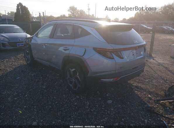 KM8JFCA16NU073297 2022 HYUNDAI TUCSON HYBRID Silver Rear left