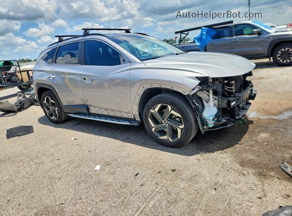KM8JFCA17NU048635 2022 HYUNDAI TUCSON Серебряный Передняя правая четверть
