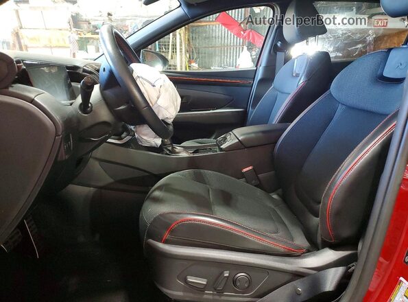 KM8JFCAE2PU204196 2023 HYUNDAI TUCSON Red Вид салону спереду
