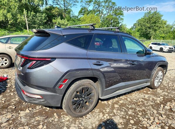 KM8JFCAE4NU165950 2022 HYUNDAI TUCSON Gray Trasero derecho
