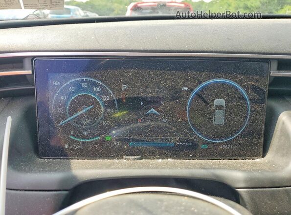 KM8JFDA20PU134905 2023 HYUNDAI TUCSON Blue Widok zestawu wskaźników