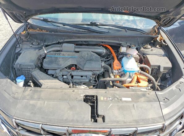 KM8JFDA20PU134905 2023 HYUNDAI TUCSON Blue Widok komory silnika