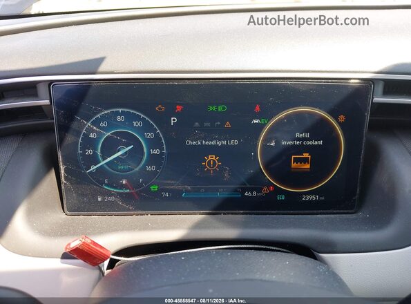 KM8JFDA21PU122147 2023 HYUNDAI TUCSON PLUG-IN HYBRID Dark Blue Rear seats view