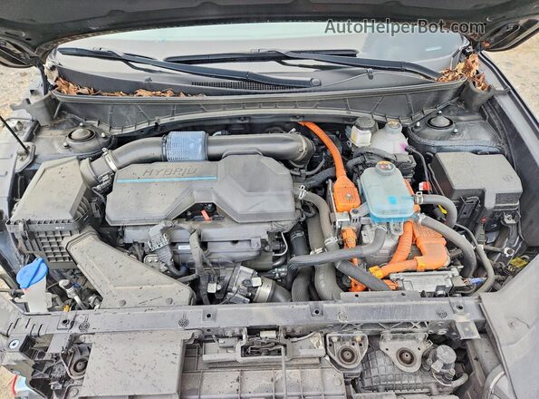 KM8JFDA26PU114867 2023 HYUNDAI TUCSON Black Vista del compartimento del motor