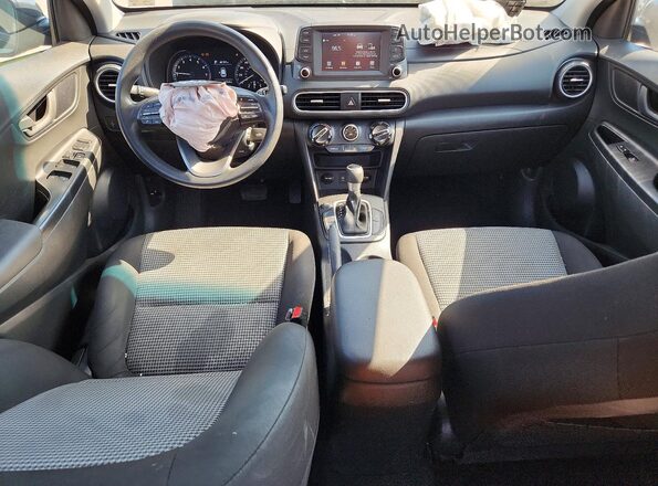 KM8K12AA0JU176545 2018 HYUNDAI KONA Gray Widok deski rozdzielczej