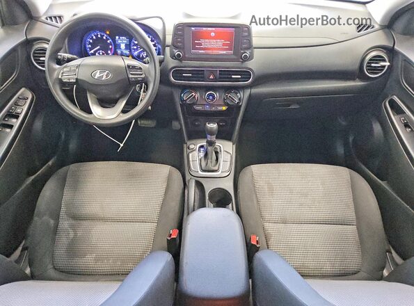 KM8K12AA1LU441749 2020 HYUNDAI KONA White Dashboard view