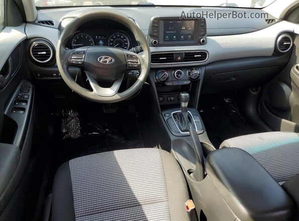 KM8K12AA2MU667817 2021 HYUNDAI KONA Gray წინა პანელის ხედი