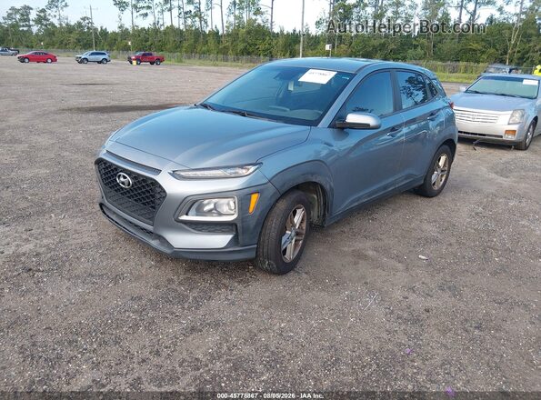 KM8K12AA3KU258349 2019 HYUNDAI KONA Синий Передняя левая четверть