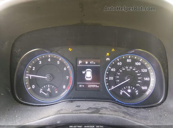KM8K12AA3KU258349 2019 HYUNDAI KONA Синий Вид задних сидений