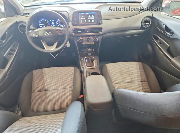 KM8K12AA4LU462188 2020 HYUNDAI KONA Red Widok deski rozdzielczej