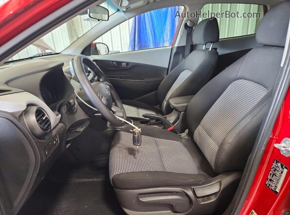 KM8K12AA4LU462188 2020 HYUNDAI KONA Red Widok wnętrza z przodu