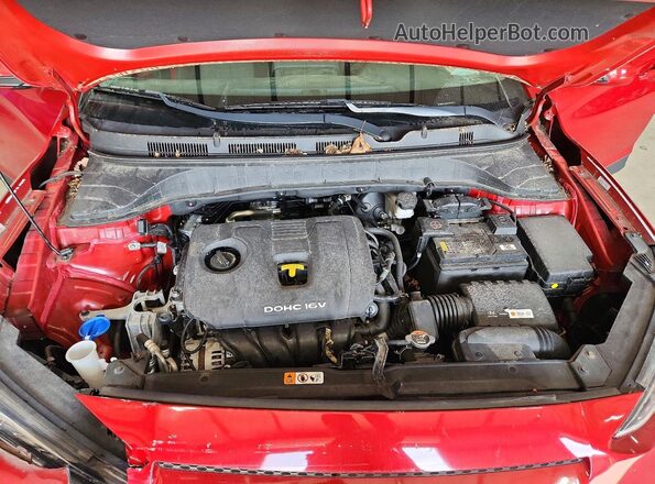 KM8K12AA4LU462188 2020 HYUNDAI KONA Red Widok wnętrza z tyłu