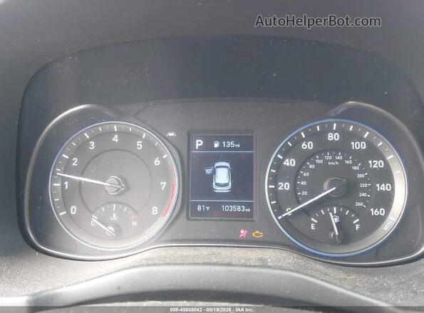 KM8K12AA4LU474650 2020 HYUNDAI KONA Blue Вид задніх сидінь