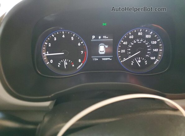 KM8K12AA4LU481839 2020 HYUNDAI KONA Black Instrument cluster view