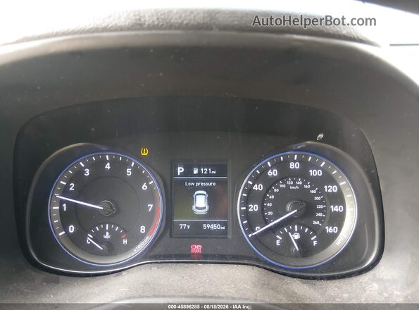 KM8K12AA6KU228536 2019 HYUNDAI KONA White Vista de los asientos traseros