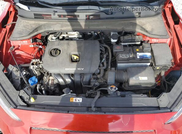KM8K12AA6MU707123 2021 HYUNDAI KONA Красный Вид подкапотного пространства