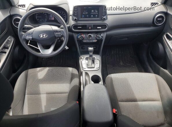 KM8K12AA7KU227671 2019 HYUNDAI KONA Gray Widok deski rozdzielczej