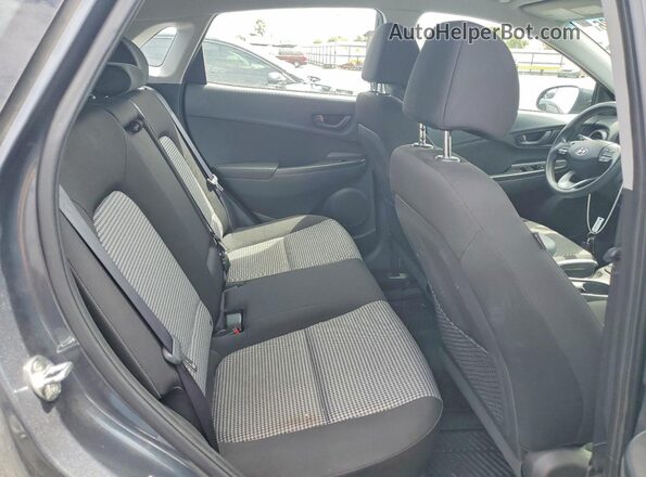 KM8K12AA7KU227671 2019 HYUNDAI KONA Gray Widok wnętrza z tyłu
