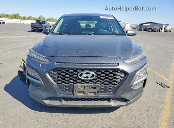 KM8K12AA7KU267362 2019 HYUNDAI KONA Gray Widok z przodu