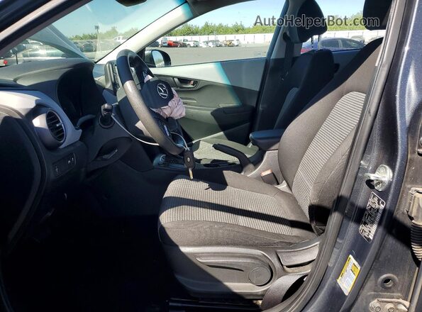 KM8K12AA7KU267362 2019 HYUNDAI KONA Gray Widok wnętrza z przodu